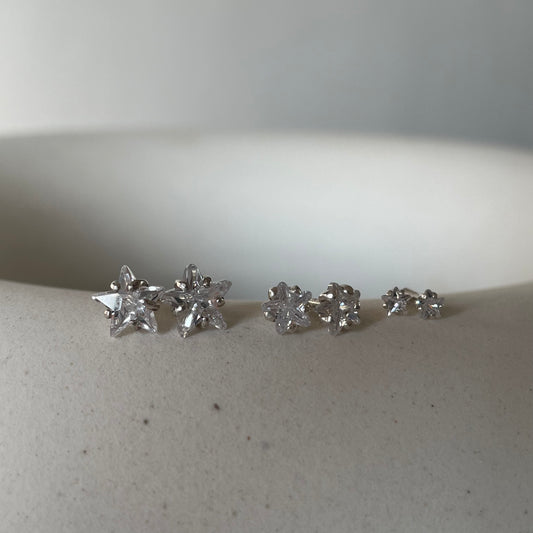Chiron Star Diamond Earrings