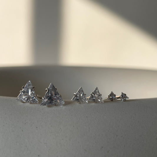 Brooks Triangle Diamond Earrings
