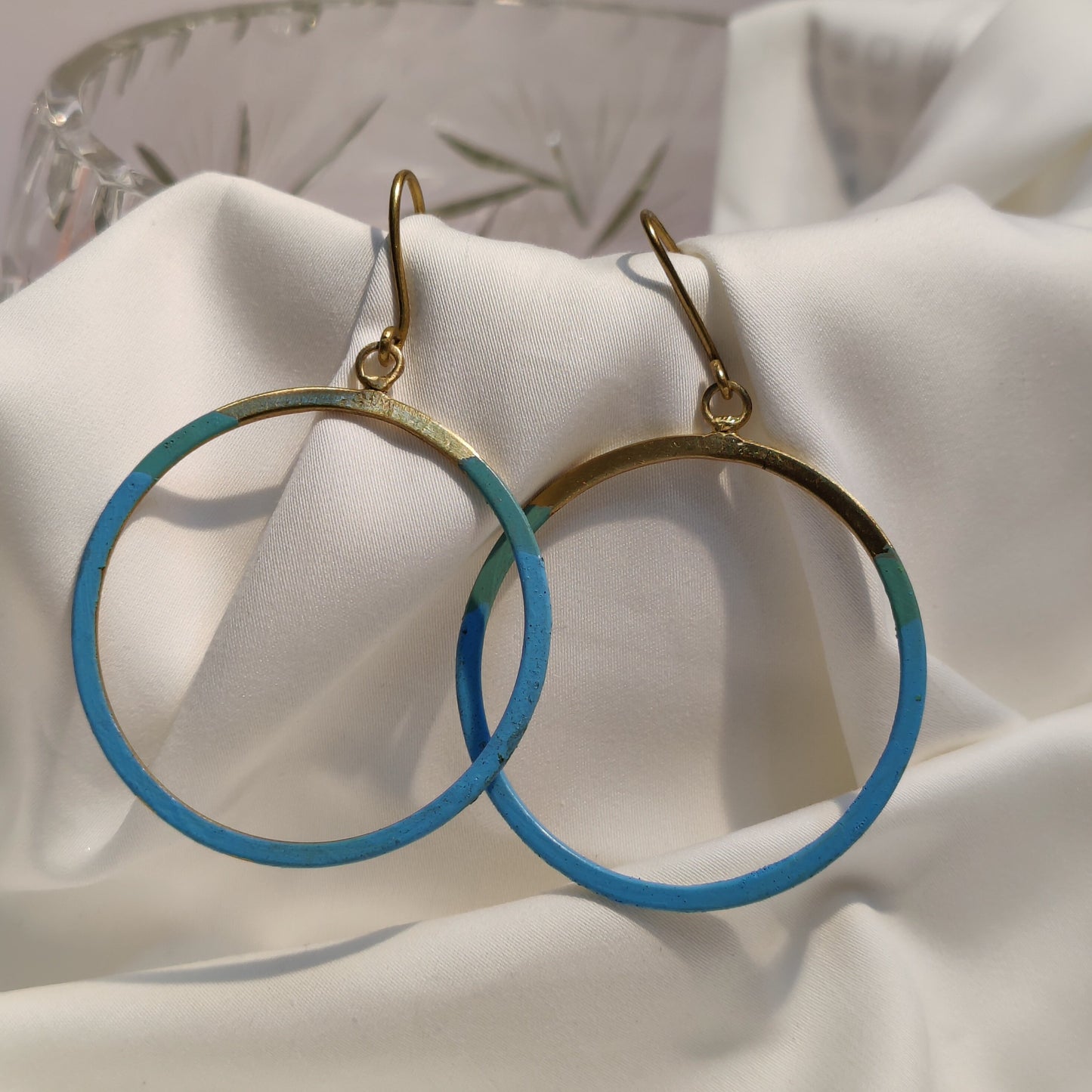 Maya Dipped Circle Earrings