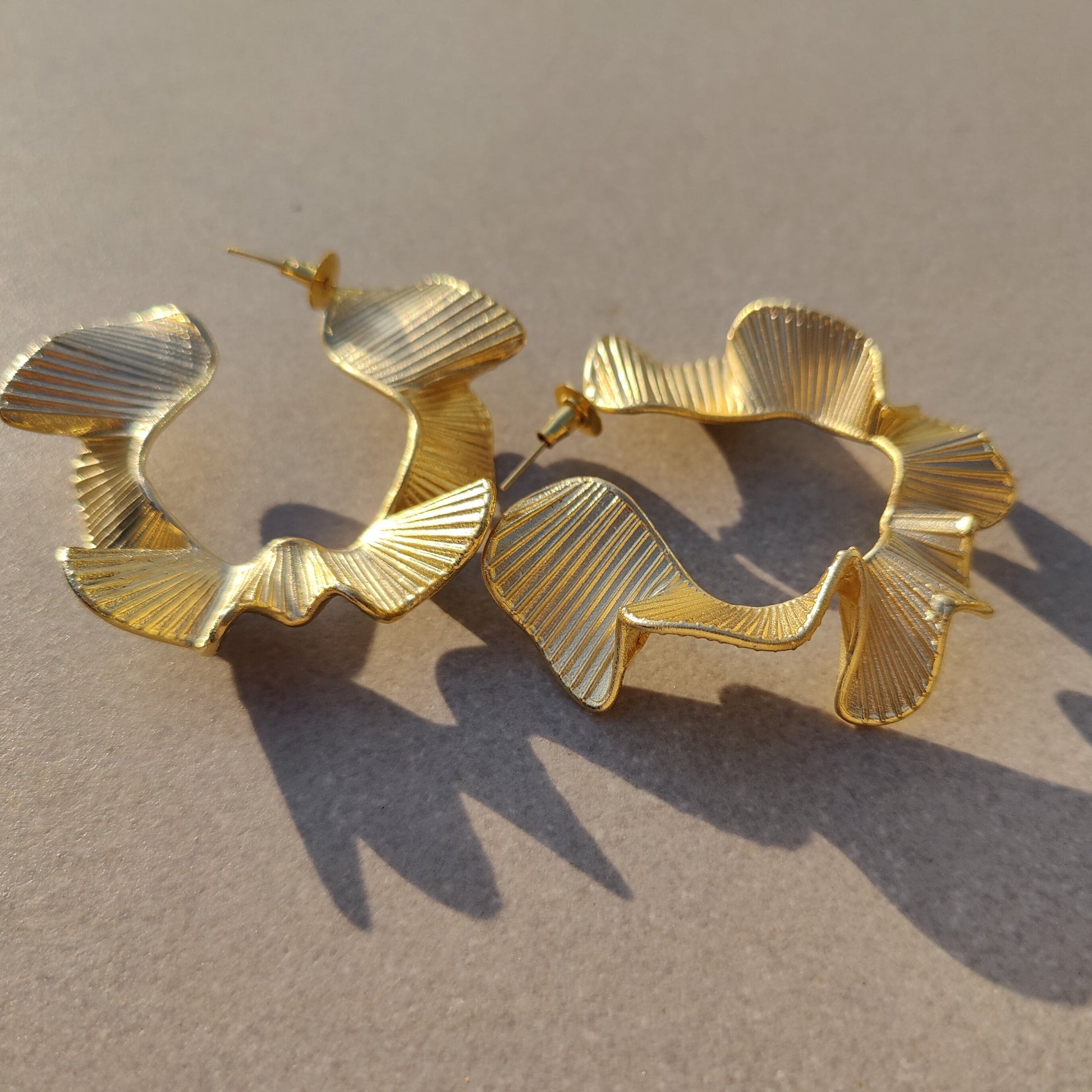 Zaila Brass Earrings